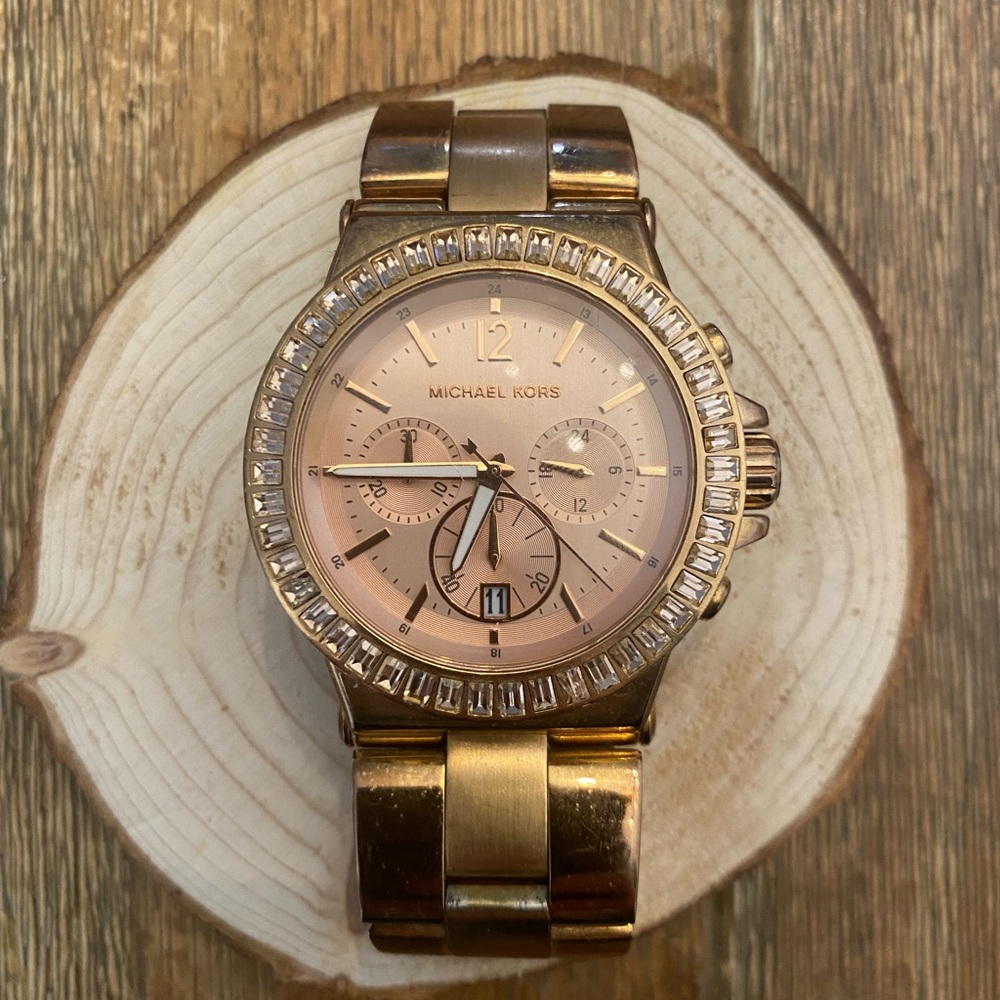 Michael Kors Rose Gold Statement Watch.